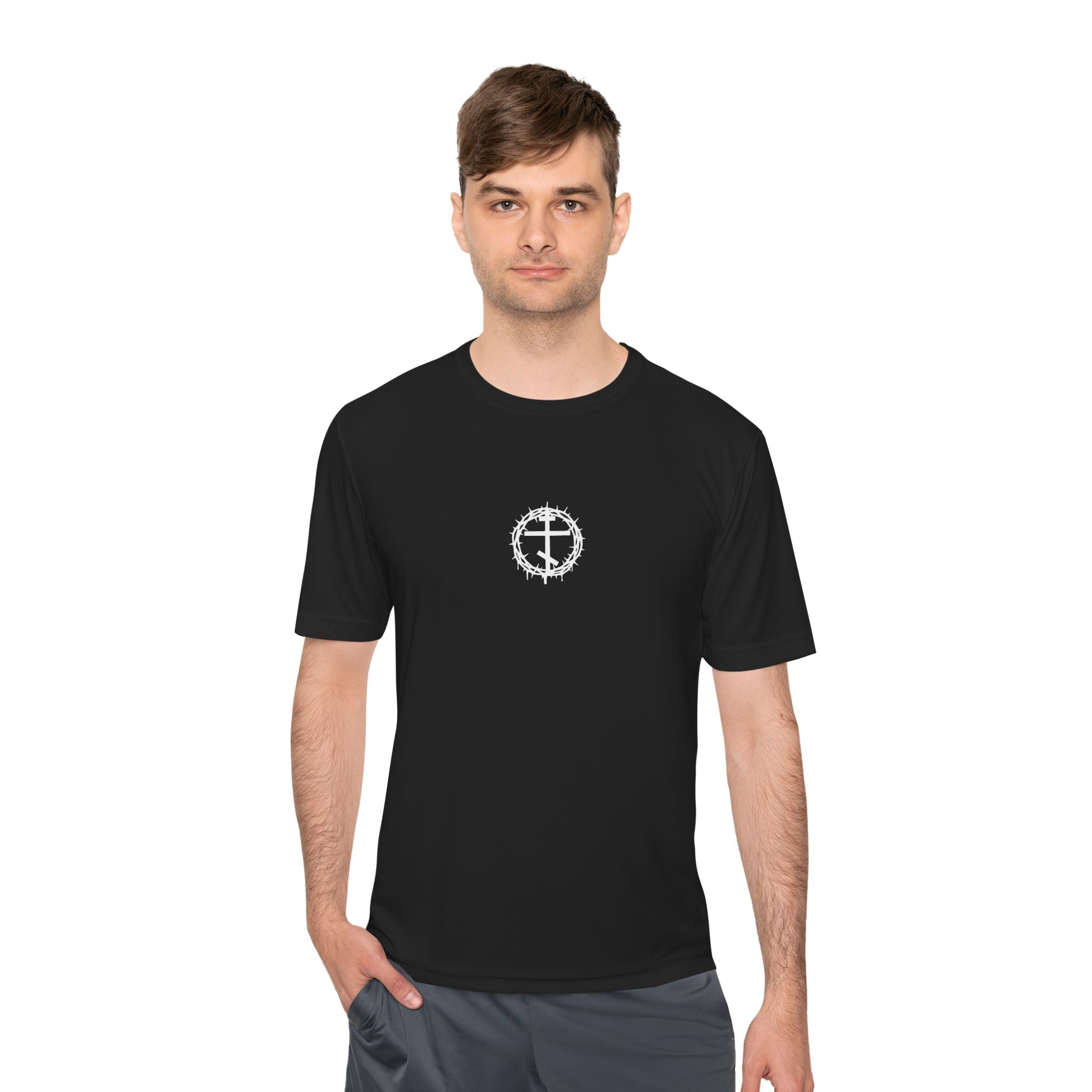 Moisture Wicking Tee with Artistic Design, Breathable Fitness Shirt, Casual Activewear for Men & Women, Perfect for Workouts & [...]