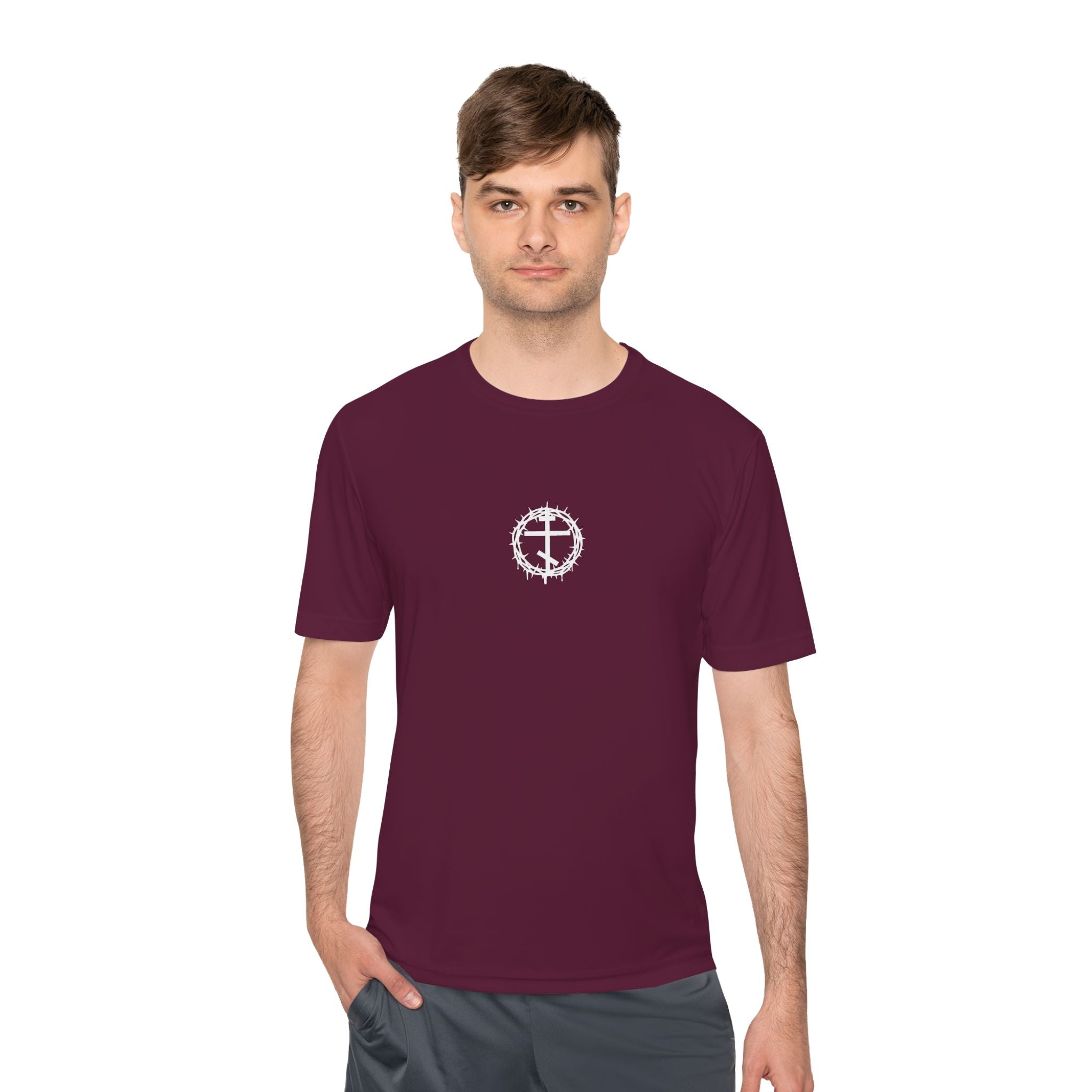 Moisture Wicking Tee with Artistic Design, Breathable Fitness Shirt, Casual Activewear for Men & Women, Perfect for Workouts & [...]