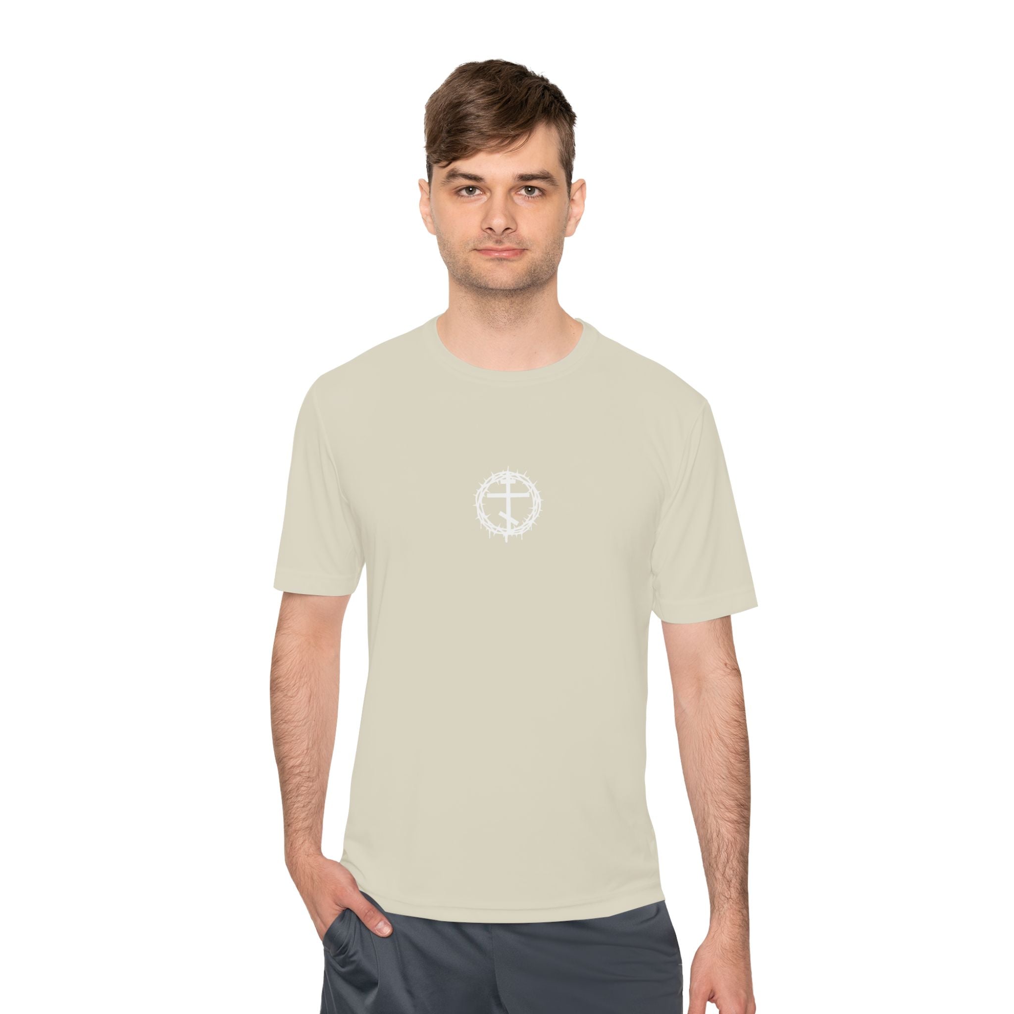 Moisture Wicking Tee with Artistic Design, Breathable Fitness Shirt, Casual Activewear for Men & Women, Perfect for Workouts & [...]