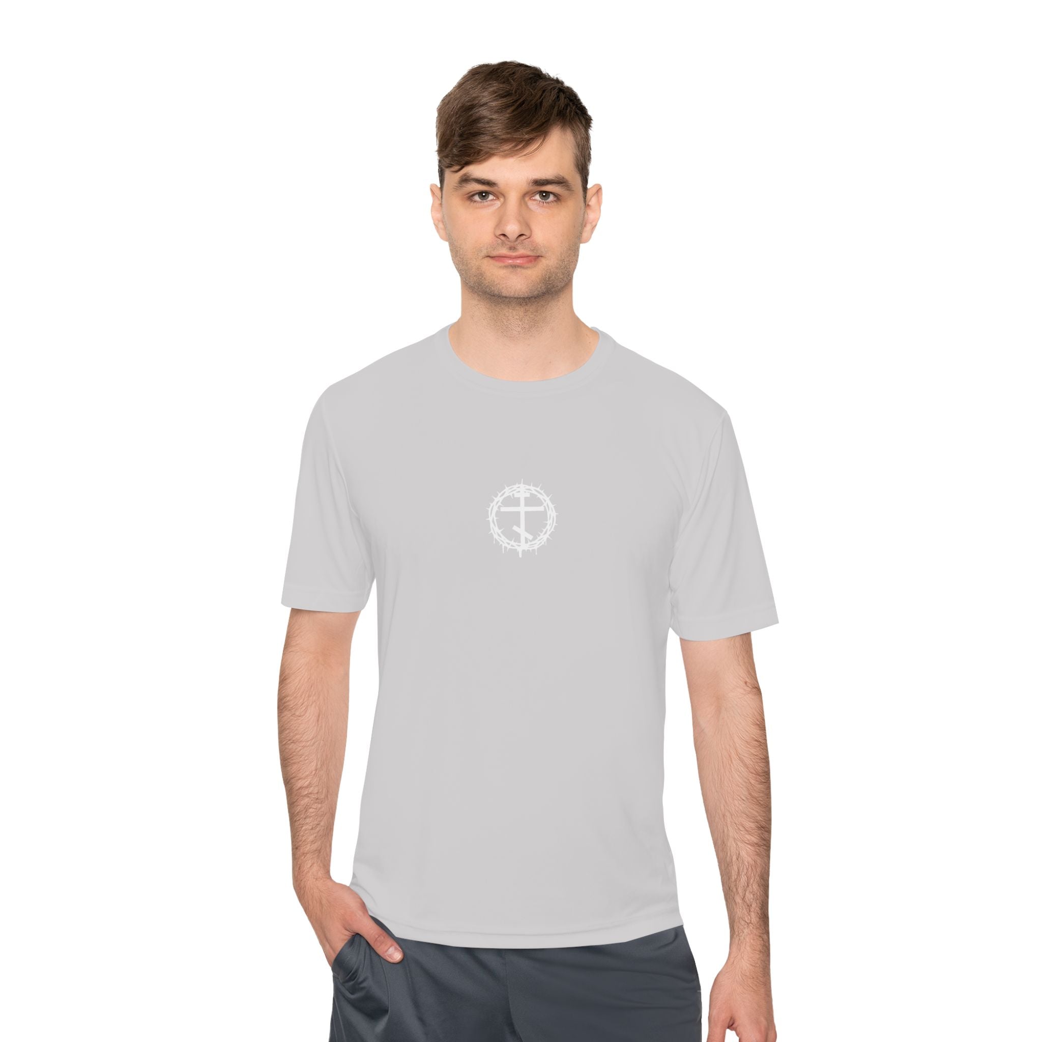 Moisture Wicking Tee with Artistic Design, Breathable Fitness Shirt, Casual Activewear for Men & Women, Perfect for Workouts & [...]