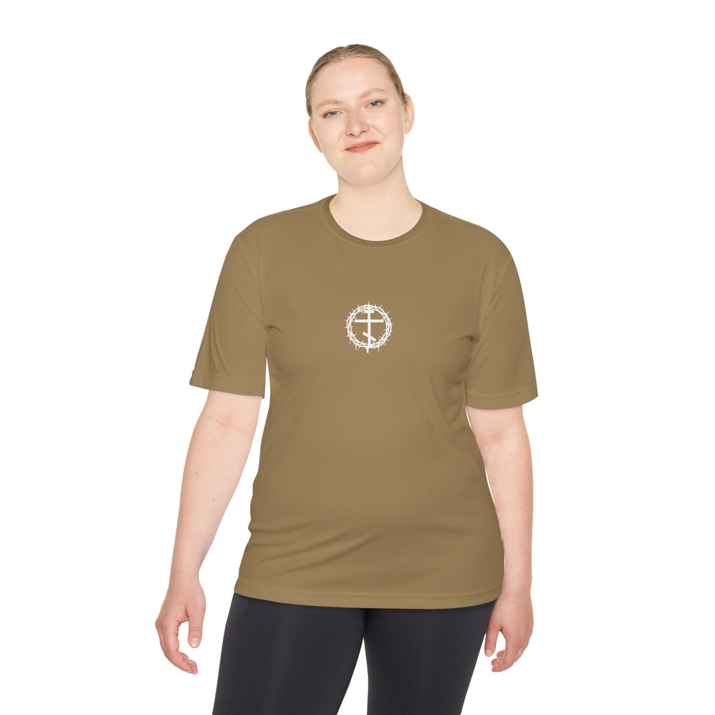 Moisture Wicking Tee with Artistic Design, Breathable Fitness Shirt, Casual Activewear for Men & Women, Perfect for Workouts & [...]