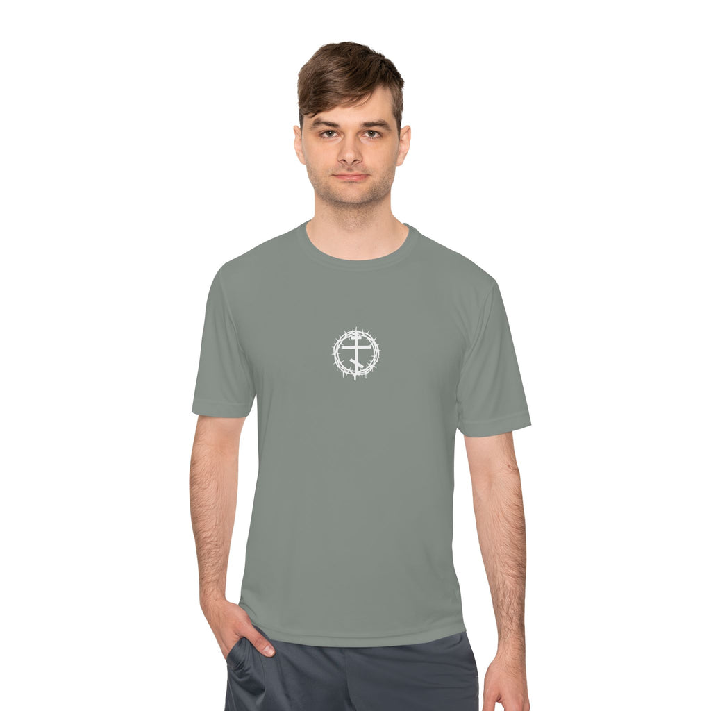 Moisture Wicking Tee with Artistic Design, Breathable Fitness Shirt, Casual Activewear for Men & Women, Perfect for Workouts & [...]