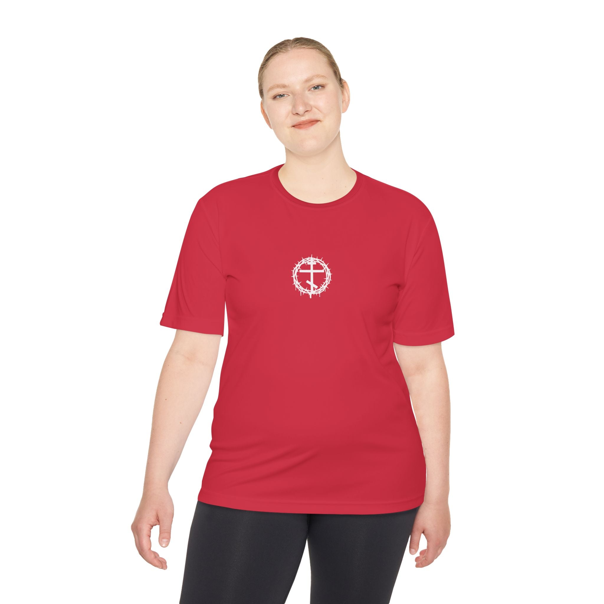 Moisture Wicking Tee with Artistic Design, Breathable Fitness Shirt, Casual Activewear for Men & Women, Perfect for Workouts & [...]