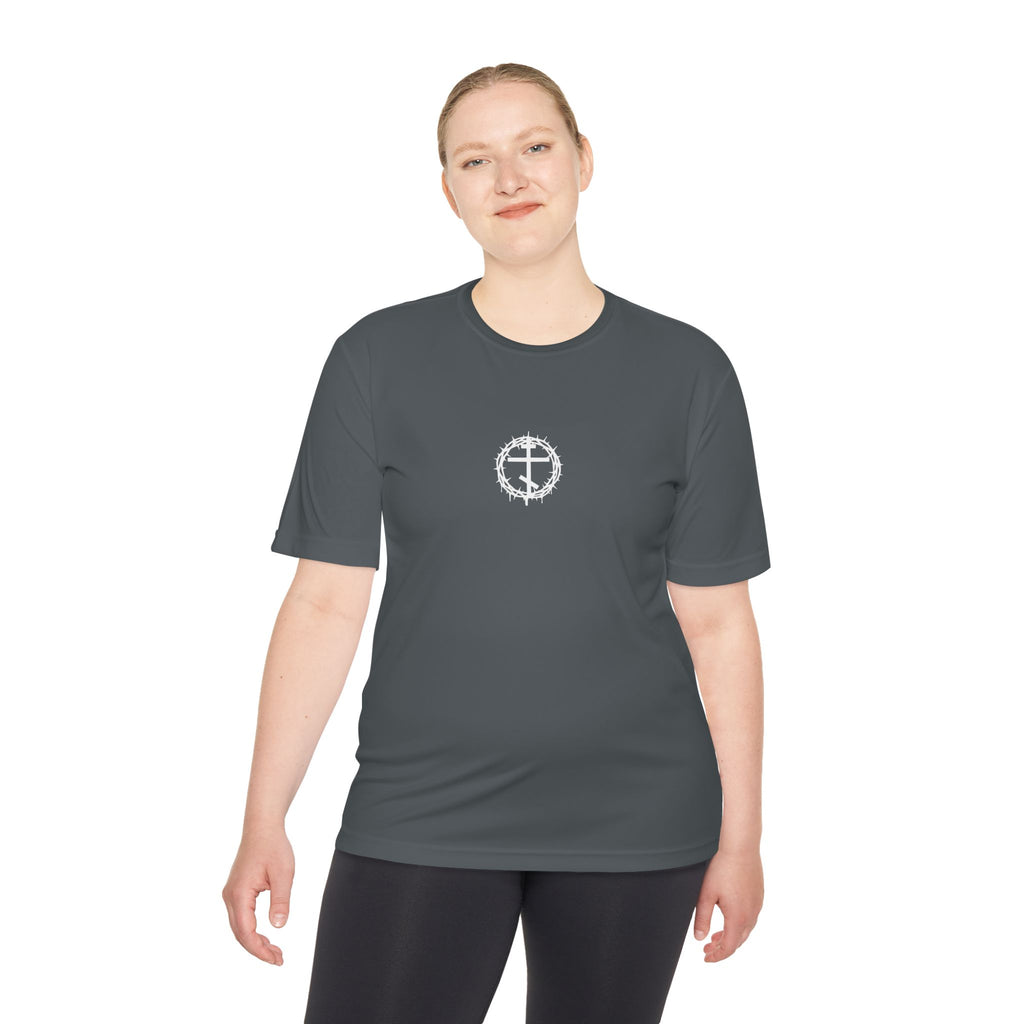 Moisture Wicking Tee with Artistic Design, Breathable Fitness Shirt, Casual Activewear for Men & Women, Perfect for Workouts & [...]
